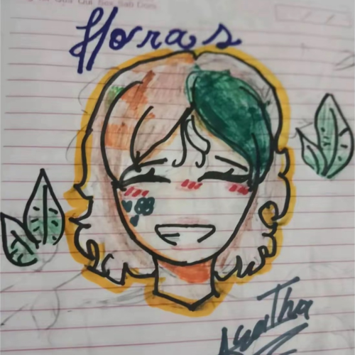 Ilustração feita pelas mãos da Agatha / Tiktok: vick_arts12